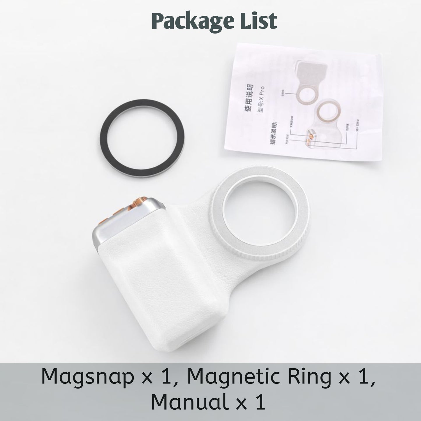 MagSnap Magnetic Camera Grip Compatible for iPhone & Android