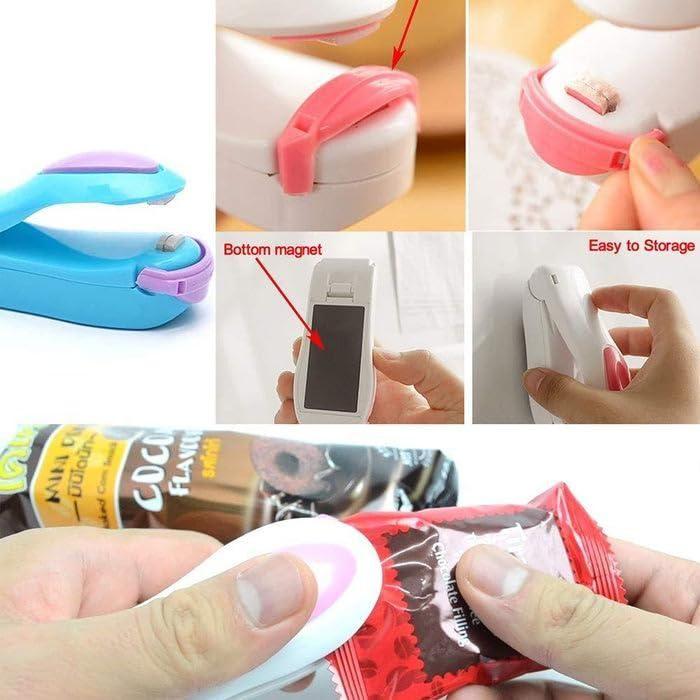 Portable Mini Heat Sealer Machine – Handheld Food & Snack Bag Sealing Tool for Airtight Storage (Multicolor)