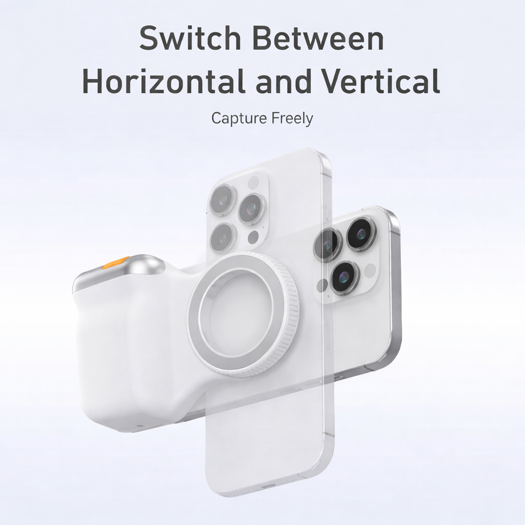 MagSnap Magnetic Camera Grip Compatible for iPhone & Android