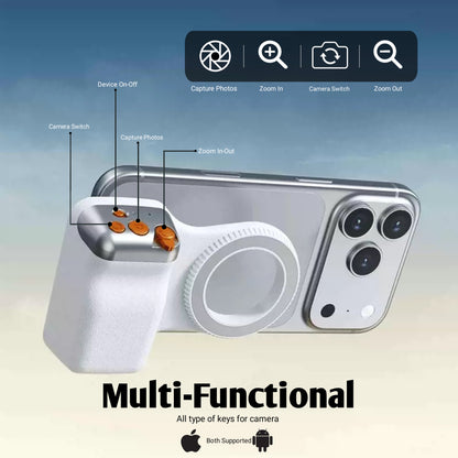 MagSnap Magnetic Camera Grip Compatible for iPhone & Android