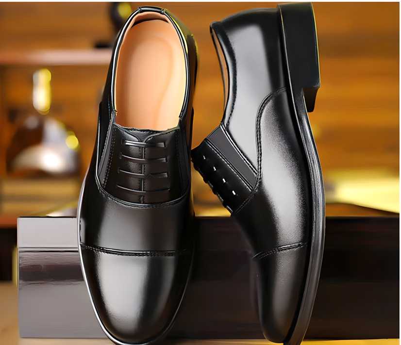Men’s Smart Formal Shoes | Classic Black Lace-Up Office Shoes