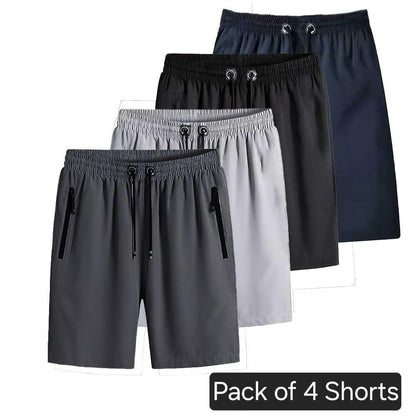 Men’s Stretchable Cotton Shorts | Pack of 4 | Regular Fit Casual Wear