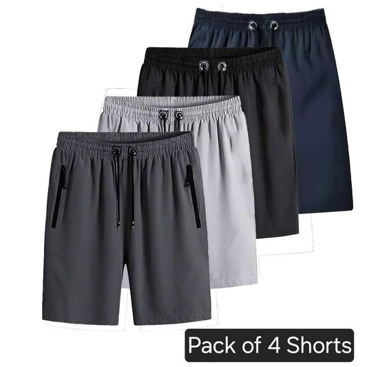 Men’s Stretchable Cotton Shorts | Pack of 4 | Regular Fit Casual Wear