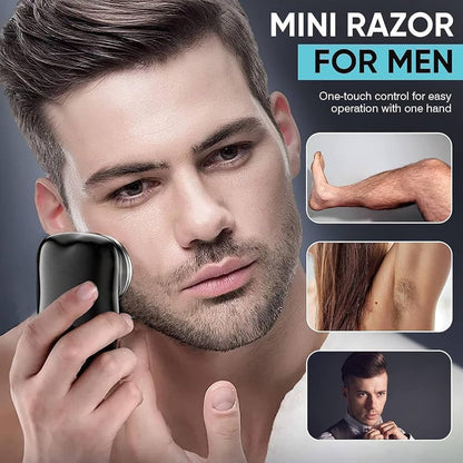 Premium Mini Electric Shaver for Men | Portable Pocket Shaver ✈️ | USB Rechargeable Smooth Grooming Trimmer